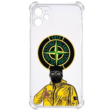 Прозрачный противоударный чехол для IPHONE 12 MINI С принтом: Stone Island (стон айленд) 3701015289 фото 1 Купить в интернет-магазине IBANAN