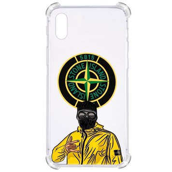 Прозрачный противоударный чехол для iPhone Xs Max С принтом: Stone Island (стон айленд) 3701015239 фото 1 Купить в интернет-магазине IBANAN