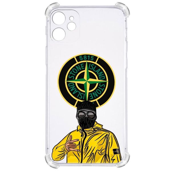 Прозорий протиударний чохол для IPHONE 12 MINI З принтом: Stone Island (стон айленд) 3701015289 фото 1 Купити в інтернет-магазині IBANAN