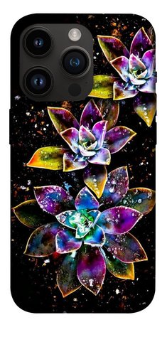 Чехол IBANAN Flowers on black для iPhone 14 Pro (6.1"") 3701013314 фото 1 Купить в интернет-магазине IBANAN