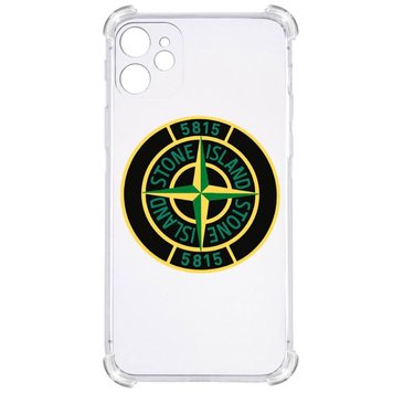 Прозорий протиударний чохол для IPHONE 12 MINI З принтом: Stone Island (стон айленд) 3701015290 фото 1 Купити в інтернет-магазині IBANAN