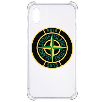 Прозрачный противоударный чехол для iPhone Xs Max С принтом: Stone Island (стон айленд) 3701015240 фото 1 Купить в интернет-магазине IBANAN