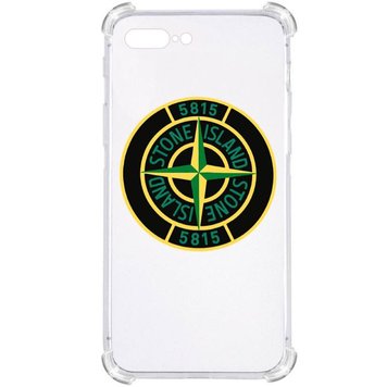 Прозорий протиударний чохолдля iPhone 7 Plus /8 Plus З принтом: Stone Island (стон айленд) 3701015191 фото 1 Купити в інтернет-магазині IBANAN