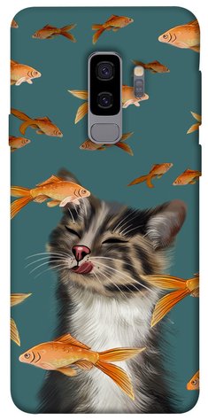 Чохол IBANAN Cat with fish для Samsung Galaxy S9+ 380100853 фото 1 Купити в інтернет-магазині IBANAN