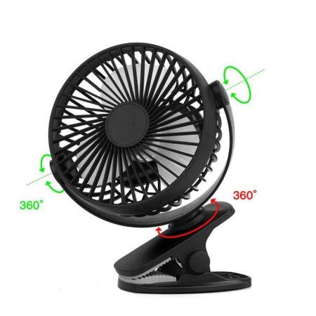 USB міні-вентилятор Mini Fan XH-09 з акумулятором на прищіпці 2198865097 фото 2 Купити в інтернет-магазині IBANAN