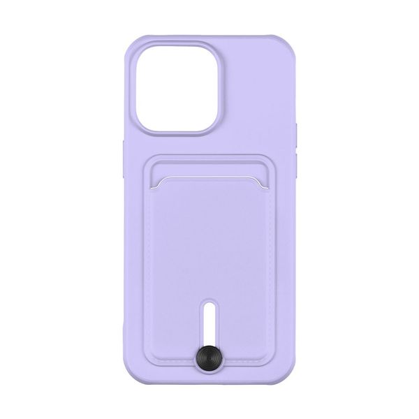 Чехол TPU Colorfull Pocket Card для iPhone 15 Plus Цвет 39.Elegant purple 3701015819 фото 3 Купить в интернет-магазине IBANAN