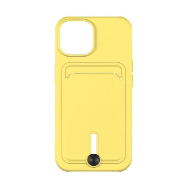 Чехол TPU Colorfull Pocket Card для iPhone 15 Цвет 04.Yellow 3701015810 фото 3 Купить в интернет-магазине IBANAN