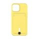 Чехол TPU Colorfull Pocket Card для iPhone 15 Цвет 04.Yellow 3701015810 фото 3 Купить в интернет-магазине IBANAN