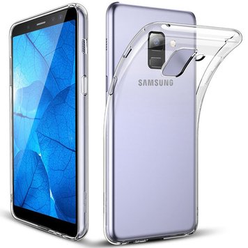 TPU чехол Epic Transparent 1,5mm для Samsung A530 Galaxy A8 (2018) 380102536 фото 1 Купить в интернет-магазине IBANAN