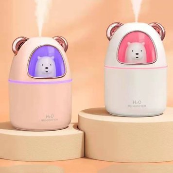 Зволожувач повітря Bear Humidifier H2O USB ведмежа на 300мл. UL-796 Колір: рожевий ws51993-1 фото 1 Купити в інтернет-магазині IBANAN
