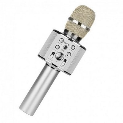 Мікрофон Hoco BK3 Cool sound KTV microphone Silver