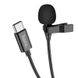 Мікрофон-петлічка Hoco L14 Type-C Lavalier microphone Black 6931474761156 фото 1 Купити в інтернет-магазині IBANAN