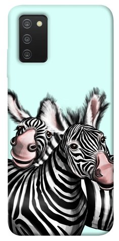 Чехол IBANAN Cute zebras для Samsung Galaxy A03s 380100094 фото 1 Купить в интернет-магазине IBANAN