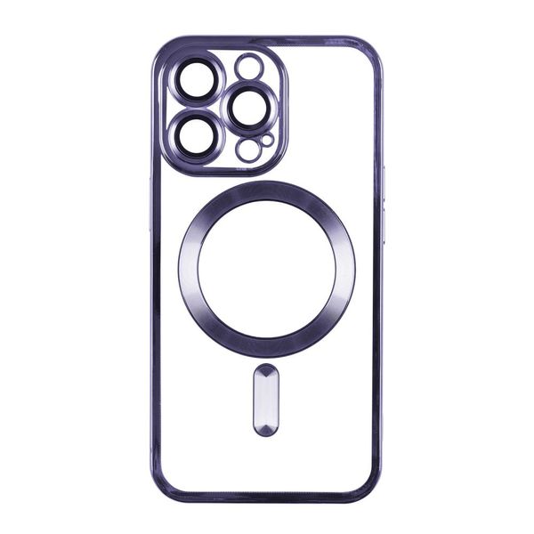 Чохол TPU Metallic Full Camera with Magsafe для Iphone 15 Колір Фіолетовий 3701015823 фото 3 Купити в інтернет-магазині IBANAN