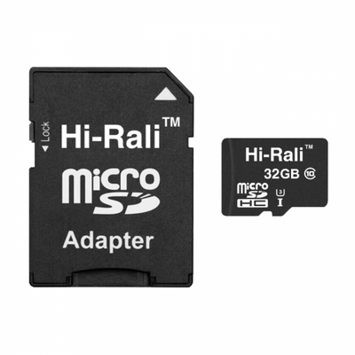 Замовити Карта Пам'яті Hi-Rali MicroSDHC 32gb UHS-3 10 Class & Adapter ЦУ-00036758 в магазині IBANAN