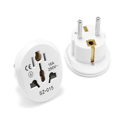 Замовити Перехідник мережевий EU Plug Adapter ep0203 White 10309 в магазині IBANAN