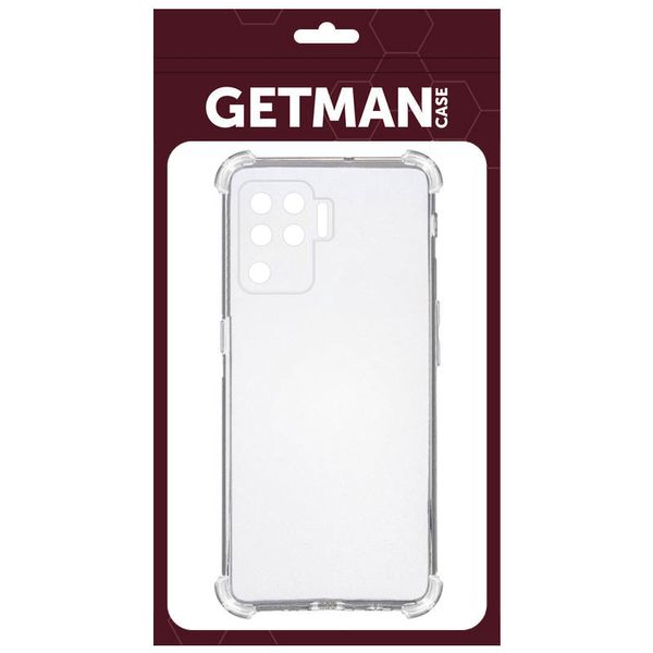 TPU чехол GETMAN Easy logo усиленные углы для Oppo Reno 5 Lite 430100100 фото 2 Купить в интернет-магазине IBANAN