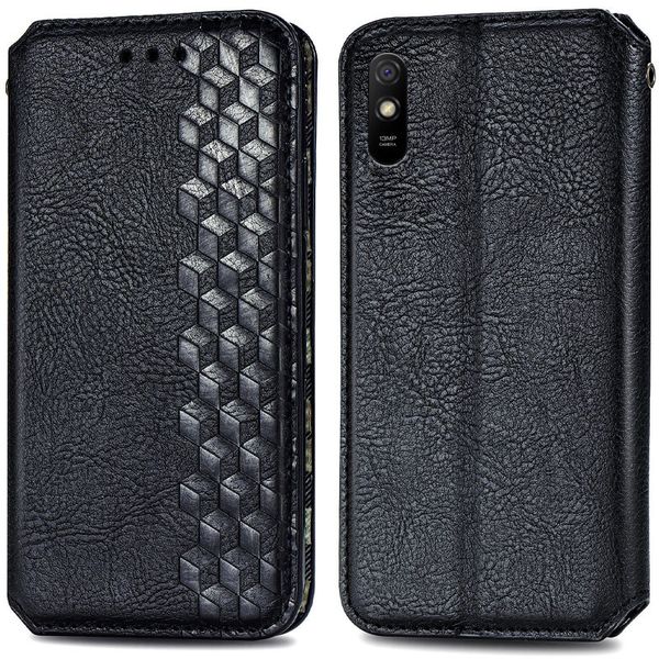 Шкіряний чохол книжка GETMAN Cubic (PU) для Xiaomi Redmi 9A 390100264 фото 2 Купити в інтернет-магазині IBANAN