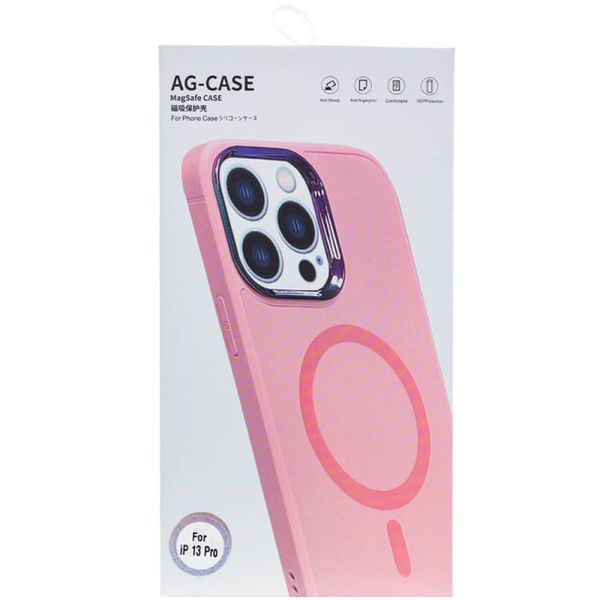 Чохол AG-Glass Chrome Camera with Magsafe для Iphone 11 Колір Pink sand