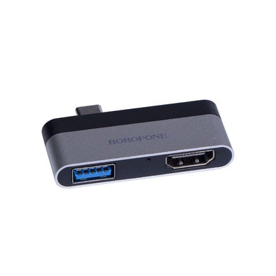 Замовити Перехідник Borofone DH2 Type-C to HDMI+USB3.0 adapter ЦУ-00032901 в магазині IBANAN