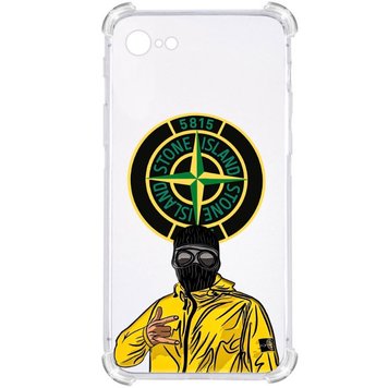 Прозрачный противоударный чехол для Iphone SE 2 2020/Iphone SE 3 2022/Iphone 8/Iphone 7 С принтом: Stone Island (стон айленд) 3701015316 фото 1 Купить в интернет-магазине IBANAN