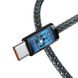 Кабель Baseus Dynamic Series Fast Charging Data Cable Type-C to Type-C 100W 2m Slate Gray 6932172605865 фото 5 Купити в інтернет-магазині IBANAN