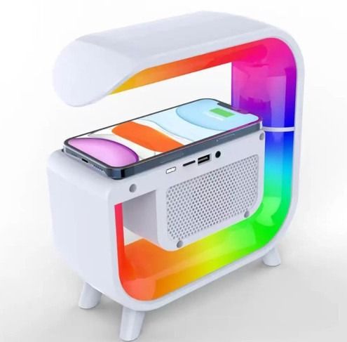 Многофункциональное устройство Light Sound Machine G30, RGB ночники, часы, беспроводная зарядка, Bluetooth колонка 2167997841 фото 7 Купить в интернет-магазине IBANAN