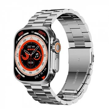 Подарунковий набір - Смарт-годинник Smart Watch H8 ULTRA Max + Металевий ремінець (Срібний) 2000001449110 фото 1 Купити в інтернет-магазині IBANAN