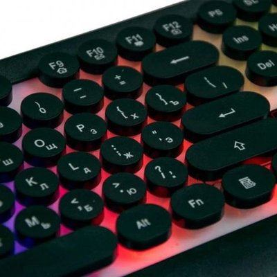 Замовити Комплект провідна клавіатура та мишка з LED підсвічуванням VN-656 UKC HK-3970 ws23414 в магазині IBANAN