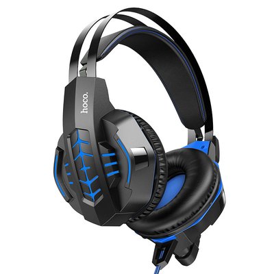 Замовити Навушники Hoco W102 Cool tour gaming headphones Blue 09871 в магазині IBANAN