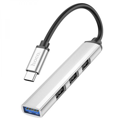 Замовити Хаб USB Hoco HB26 4 in 1 adapter(Type-C to USB3.0+USB2.0*3) ЦУ-00037841 в магазині IBANAN