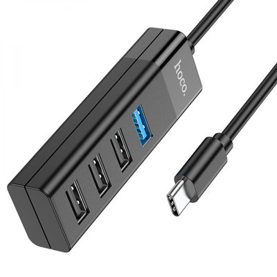Замовити Хаб USB Hoco HB25 Easy mix 4-in-1 converter(Type-C to USB3.0+USB2.0*3) ЦУ-00037843 в магазині IBANAN