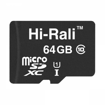 Замовити Карта Пам'яті Hi-Rali MicroSDXC 64gb UHS-1 10 Class ЦУ-00038193 в магазині IBANAN