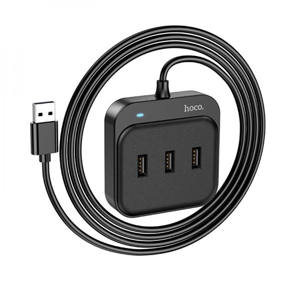Замовити Хаб USB Hoco HB31 Easy 4-in-1 converter(USB to USB2.0*4)(L=1.2M) ЦУ-00037844 в магазині IBANAN