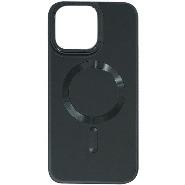 Чехол Bonbon Leather Metal Style with MagSafe для iPhone 14 (6.1") (Черный/Black) 3701015730 фото 1 Купить в интернет-магазине IBANAN